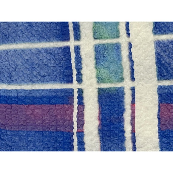 Ethyl Skort Womens 4 Blue White Plaid Crinkle Pull On Pockets Built In Shorts - Picture 4 of 7